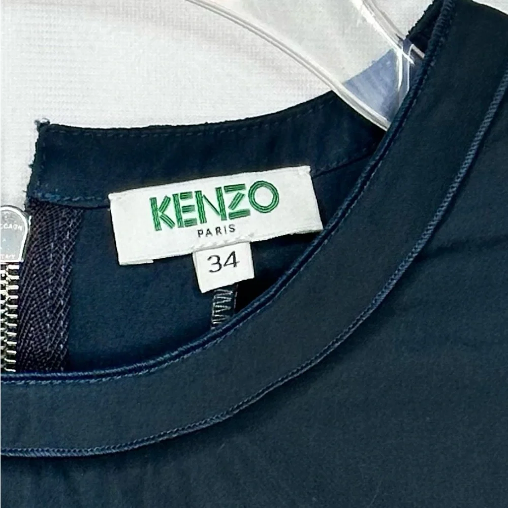 Kenzo Tunic Dress‎ Balloon Sleeves Button Cuffs Pin Tuck on Shoulders Goth Sz 35